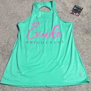 Born Primitive Exude Brightness Teal Tank Top